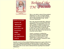 Tablet Screenshot of behind-the-tm-facade.org
